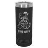 SKU: LTM7002 – Polar Camel 22 oz. Black Skinny Tumbler with Slider Lid